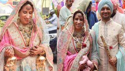 8 WEDDING PHOTOS: मसान-पगलैट जैसी फिल्मों की प्रोड्यूसर गुनीत मोंगा ने लिए सनी कपूर संग फेरे