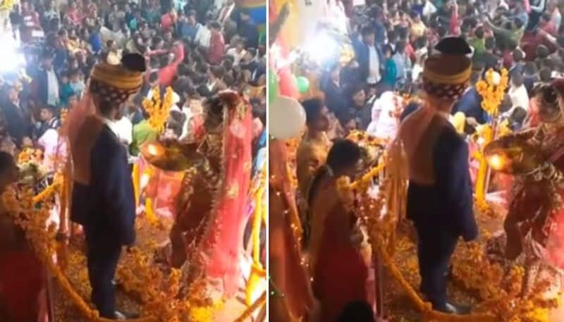 mass fight inside wedding hall the video goes viral 