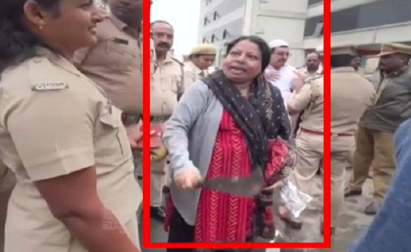 Congress leader wife tried to attack him with a machete san