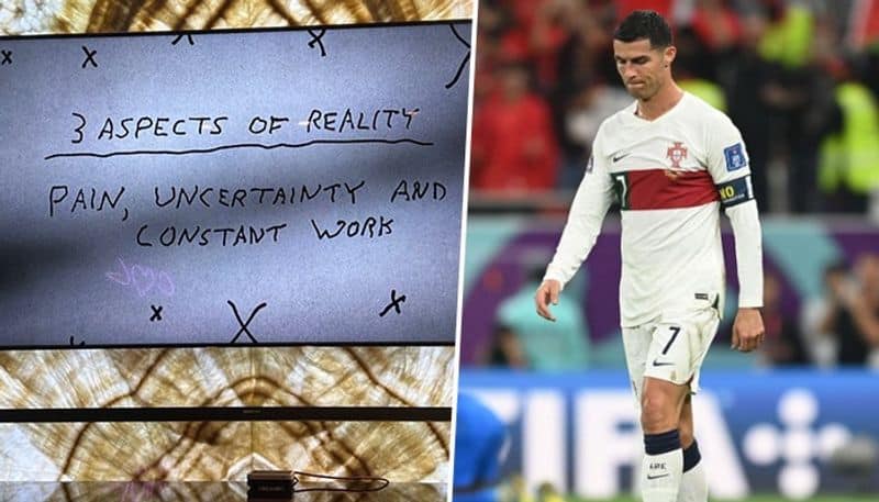 football 3 aspects of reality... Cristiano Ronaldo's cryptic message after Portugal's World Cup 2022 exit leaves fans worried snt