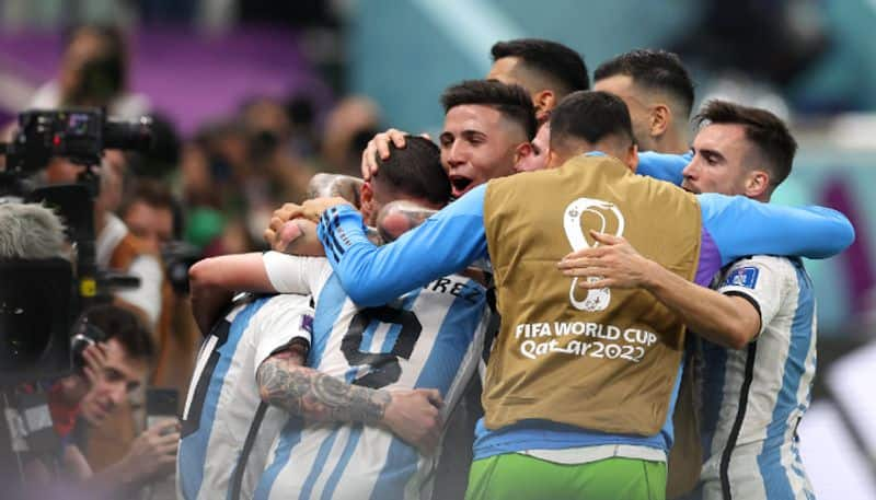 FIFA World Cup 2022 Julian Alvarez scored double Messi stars with goal and assist Argentina enter final after beat Croatia in Semi final 