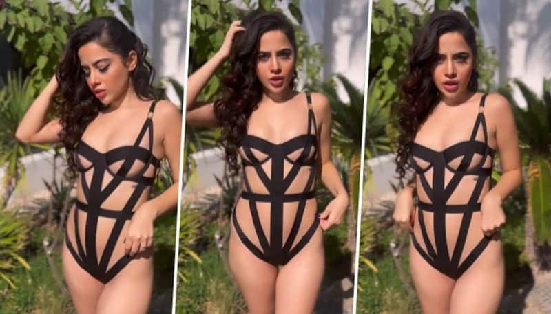 Urfi Javed SEXY photos: Netizens call her 'Future porn star of India', gets brutally trolled for strappy black monokini RBA