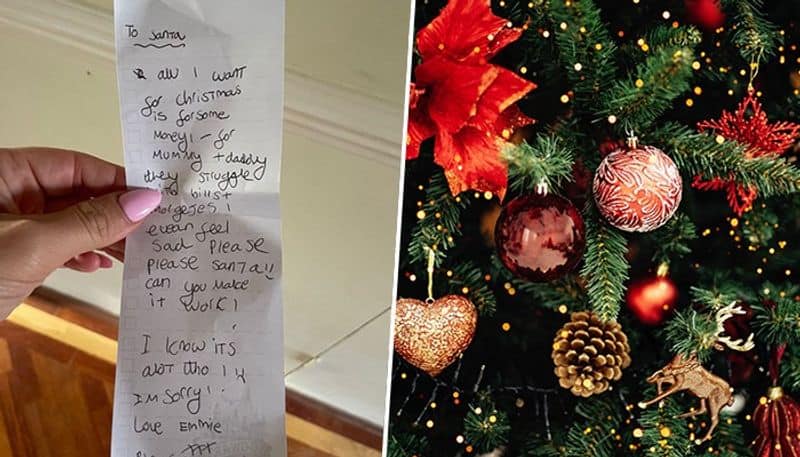 To Santa 8 year old asks money for mum and dad in a heart breaking letter post goes viral check out gcw