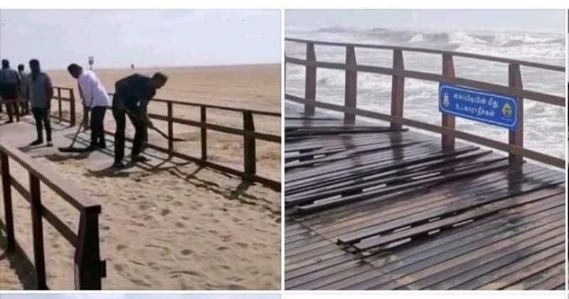 Boardwalk bridge for the disabled at Marina Beach to open tomorrow!