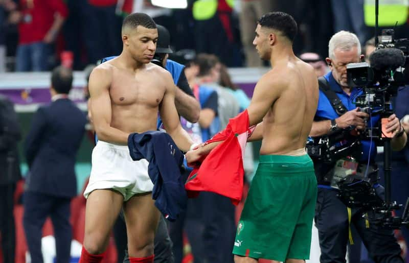 FIFA World Cup 2022: Watch: Frances Kylian Mbappe and Moroccos Achraf Hakimi swap jerseys