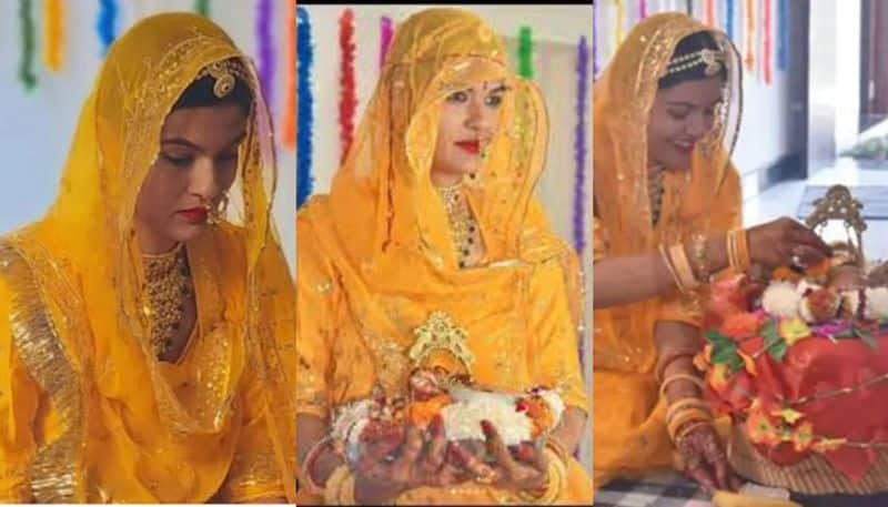 dont want to ruin life after marriage Rajasthan woman marries Lord Vishnu