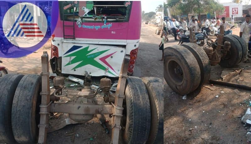 Axle cut of a tour bus carrying 50 students Major disaster missed sat