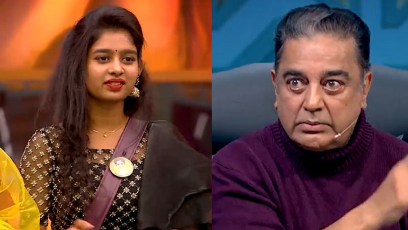 Kamalhaasan questioned Janany for breaking biggboss rules