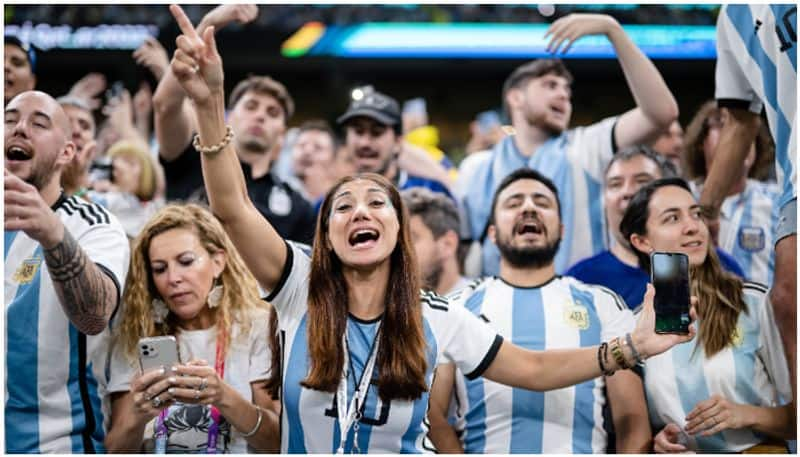 fifa world cup 2022 final argentina fans win conquer lusail stadium today  