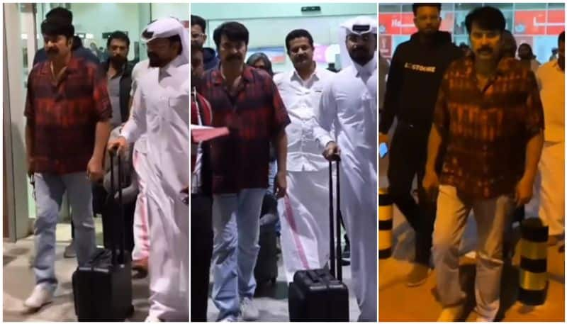 mega star mammootty landed in qatar to watch world cup final