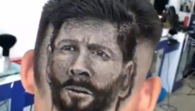 Anand Mahindra Shares tweets Barber Portraying Messi's Face In Haircut