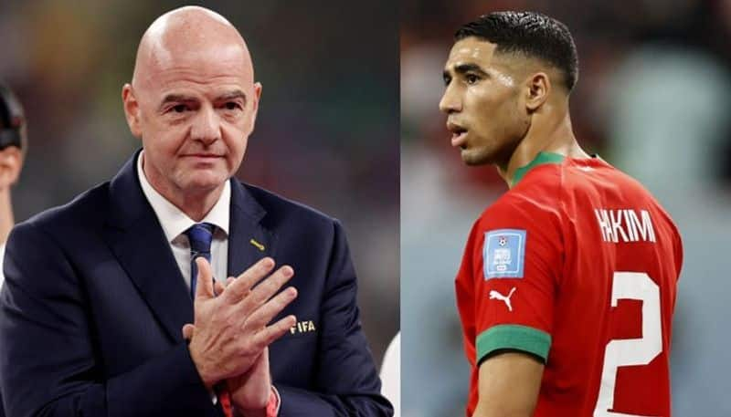 FIFA World Cup 2022: Achraf Hakimi as he apologizes to FIFA President Gianni Infantino