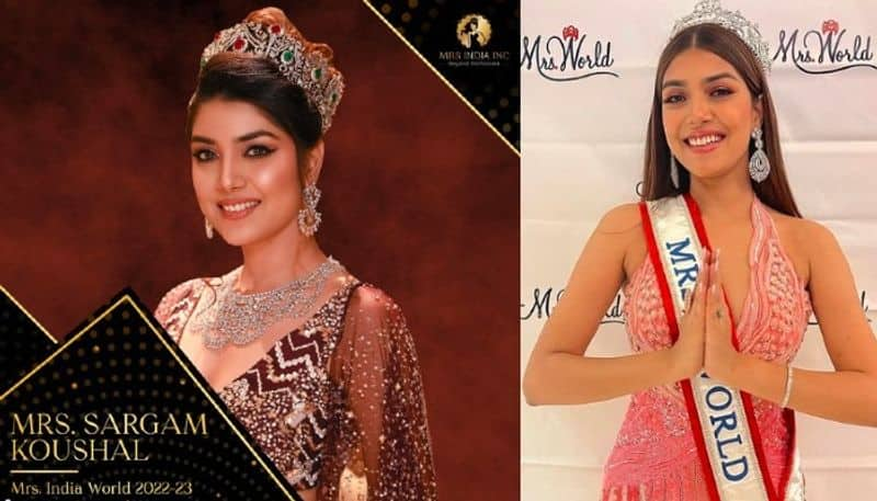 Sargam Koushal won Mrs World crown in Las vegas after 21 years