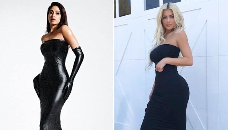 Janhvi Kapoor gets trolled for wearing SEXY strapless leather gown Netizens call her Sasti Kylie Jenner RBA