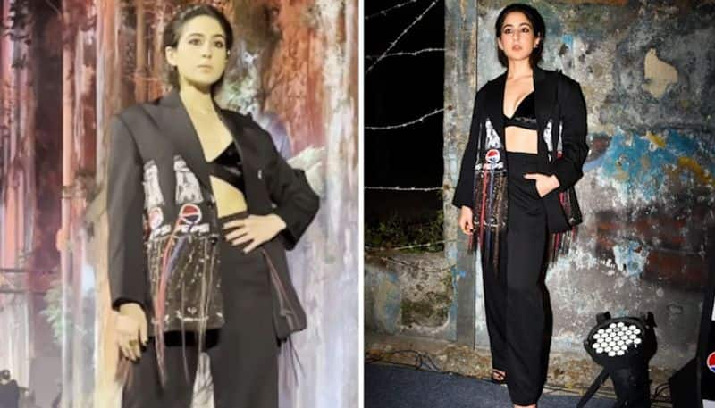 Sara Ali Khan gets trolled for her awkward ramp walk; actress was seen flaunting a sexy black bra  RBA