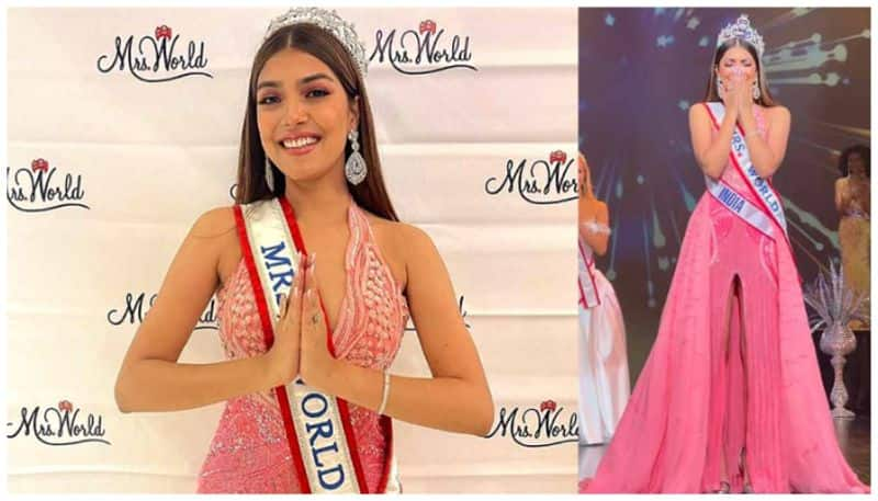 sargam koushal wins mrs world 2022 brings crown back home after 21 years