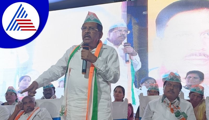 Dr G Parameshwar Outraged Against BJP Government At Tumakuru gvd