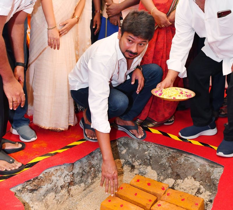 minister udhayanidhi stalin laid foundation artificial runway in coimbatore