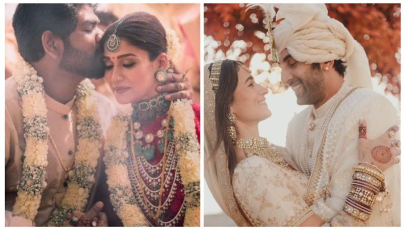 yearender 2022 these are the celebrity couples who won hearts with their wedding looks