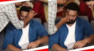 Prabhas: ప్రభాస్ జుట్టు రహస్యం లీక్... సోషల్ మీడియాలో వైరల్ గా వీడియో 