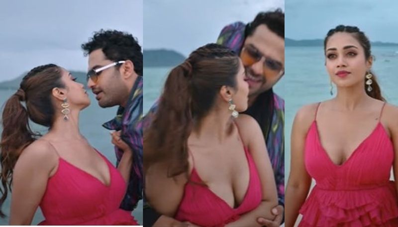 Nivetha pethuraj stunning beauty highlight in dhamki video song