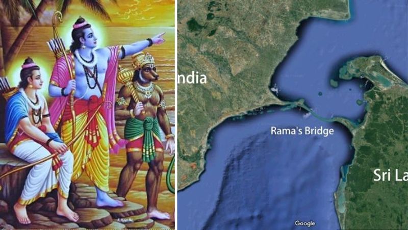 There is no sign of Ram Bridge in the Rameswaram sea area said central govt