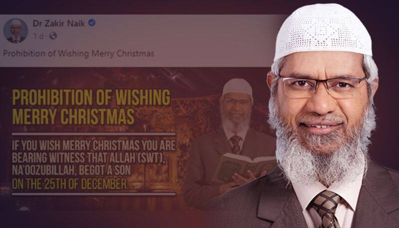 zakir naik facebook post on xmas wish disappeared