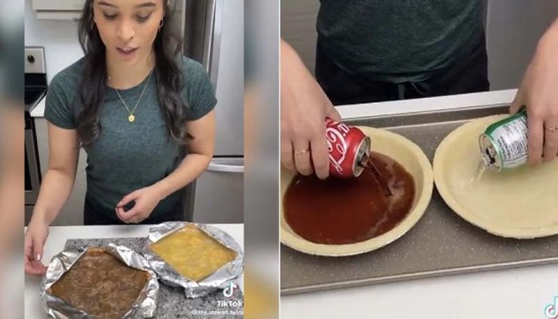 vlogger makes pie with cocacola and sprite social media criticizes this 