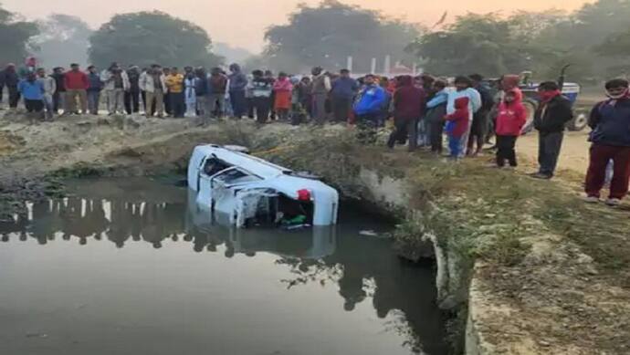 लखनऊ: अनियंत्रित होकर नाले में गिरी तेज रफ्तार कार, 4 की मौत और 1 गंभीर रूप से घायल, CM योगी ने जताया दुख