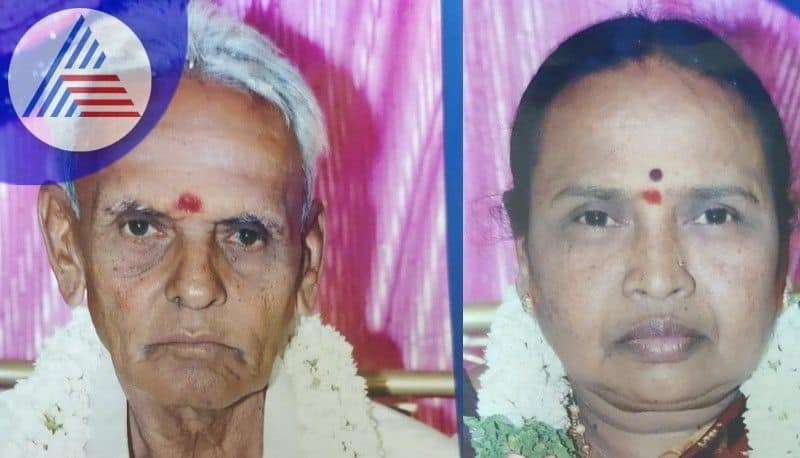 A couple united in death Wifes death after husband at davanagere rav