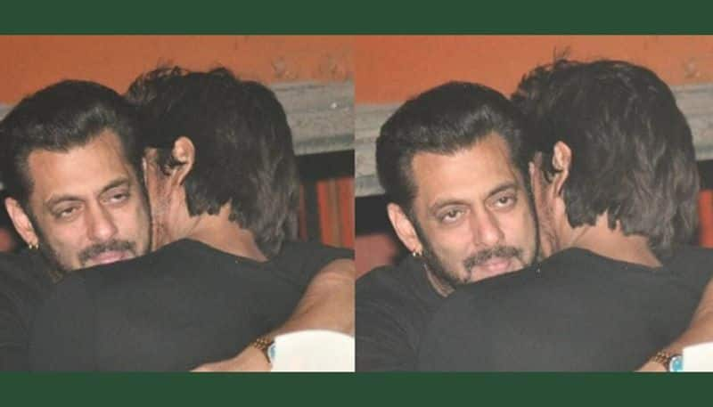 Shah Rukh Khan gives Salman Khan warm hug on his birthday as they party together