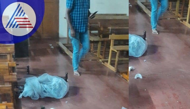 Attack on Periyapatnam Church Damage to Jesus statue furniture mysuru