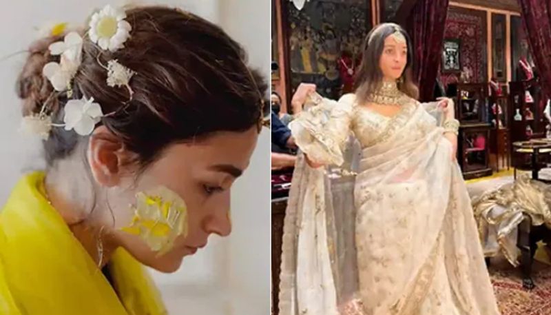 Alia Bhatts Wedding Memories Pics From Haldi And First Fitting