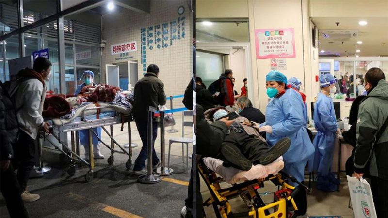 Covid19 claws in China: hospitals full of patients; There are no beds for patients. 