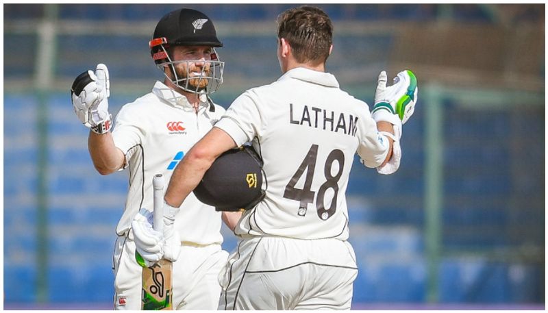 Kane Williamson and Tom Latham Centuries Helps New Zealand To Lead in Karachi Test 