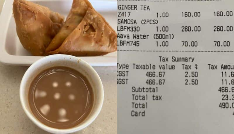 Huge Bill For Chai Samosa At Mumbai Airport Shocks Twitter