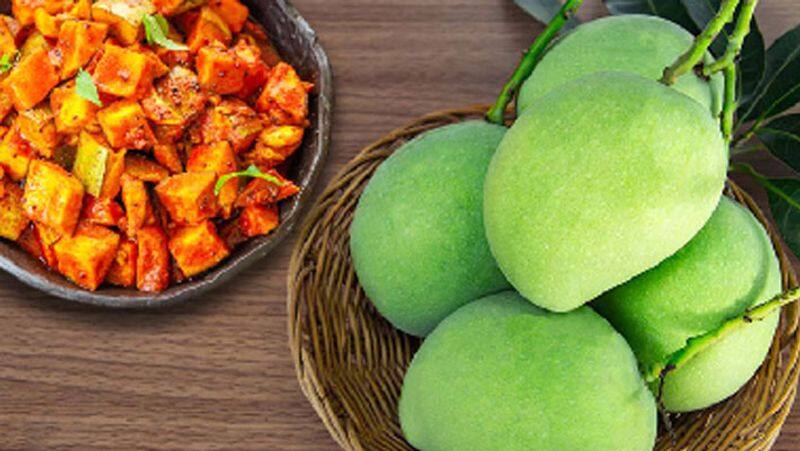 How to make Oil Raw Mango in Tamil