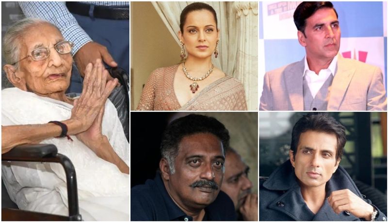 narendra modi mother Heeraben death: Akshay Kumar Kangana Ranaut, prakash raj and others offers condolences sgk