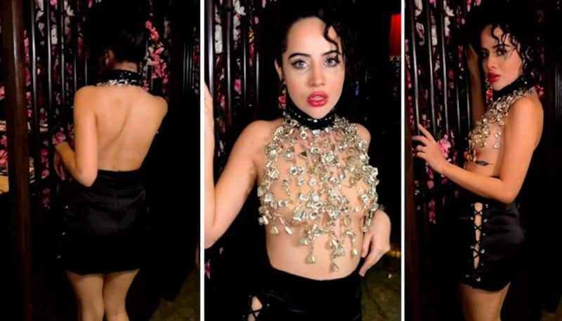 Urfi Javed SEXY video: Actress surprises fans by barely covering herself with a necklace-themed outfit - WATCH vma