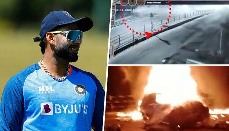 WATCH Rishabh Pant makes narrow escape in deadly car crash-ayh