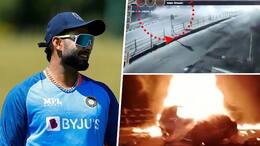 WATCH Rishabh Pant makes narrow escape in deadly car crash-ayh