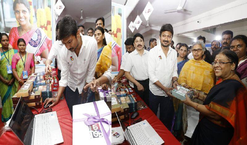 minister udayanidhi stalin inaugurated exhibition of products produced by womens self help groups