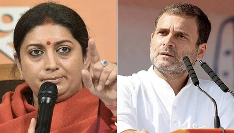 Union Minister Smriti Irani Slams On Rahul Gandhi At Gadag gvd