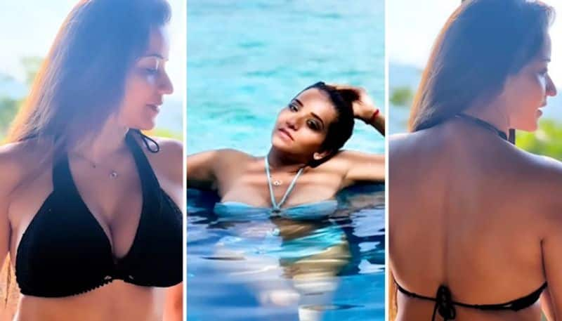 Monalisa SUPER-SEXY photos, video: Bhojpuri queen flaunts her HOT body in bikini on beach; WATCH it now RBA