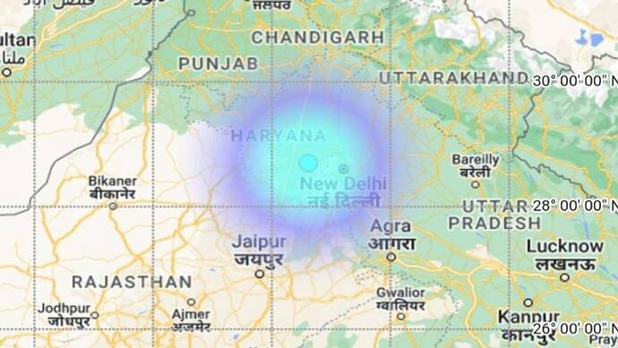 नए साल की शुरुआत में दिल्ली और हरियाणा के लोगों को लगे भूकंप के झटके, रिक्टर पैमाने पर 3.8 थी तीव्रता