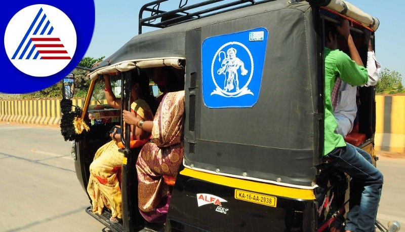 Auto drivers are  ready to violate the law at chitradurga rav