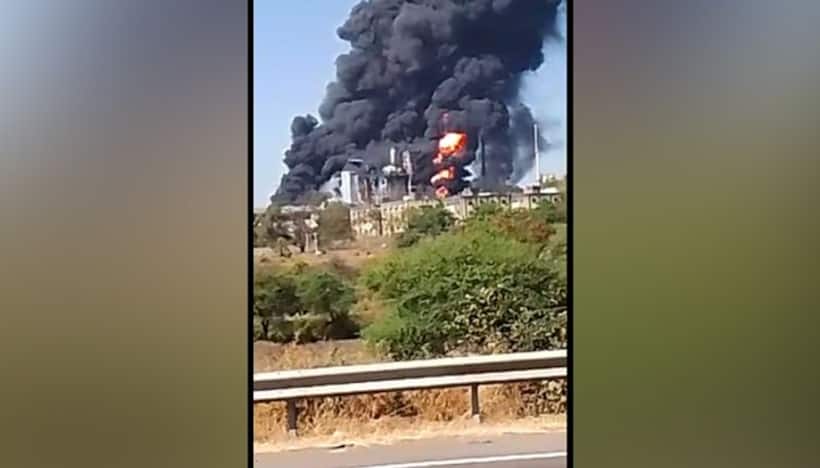 Massive fire breaks out in Nashik factory; rescue operation underway 