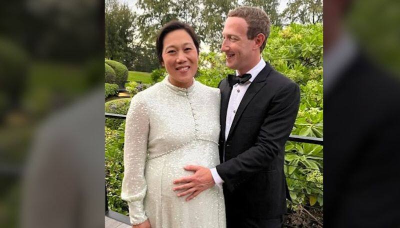 Meta CEO Mark Zuckerberg shares pic with pregnant wife Priscilla Chan sends New Year wishes set to welcome third child gcw