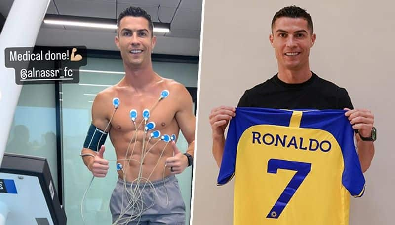 football 'Hi Riyadh' Cristiano Ronaldo all smiles after completing Al-Nassr medical; gears up for Saudi Arabian challenge snt