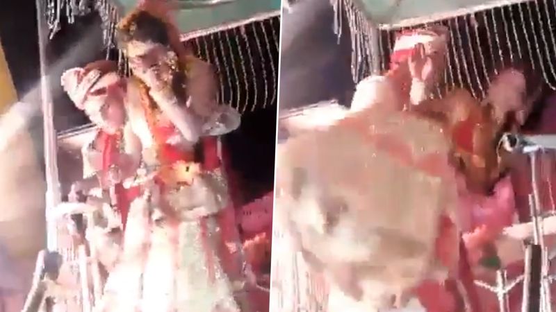 Groom Fails To Lift His Bride video viral